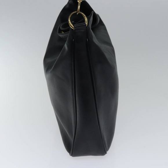 GUCCI Bamboo Hand Bag Leather 2way Black Auth th5241 - Picture 4 of 16